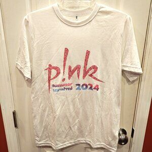 Pink Summer Carnival 2024 Shirt Unisex Small White Tour Concert Band